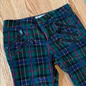 Free People Plaid Pants NWOT